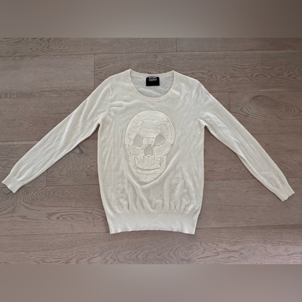 Markus Lupfer knit skull long sleeve size m
